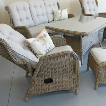 Highland Reclining Coffee chair - Wicker, outdoor Reclining coffee suite from Mountain Weave